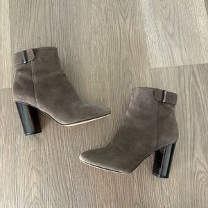 Women’s G.I.L.I Leather Block Heel Ankle Boots Size 7